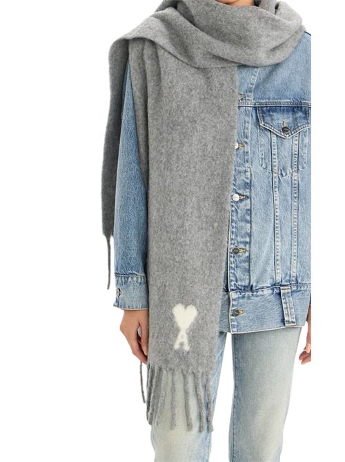 Ami Alpaca Ami de Coeur sciarpa Ami Paris | USF673.AW0004095GRISCENDRE